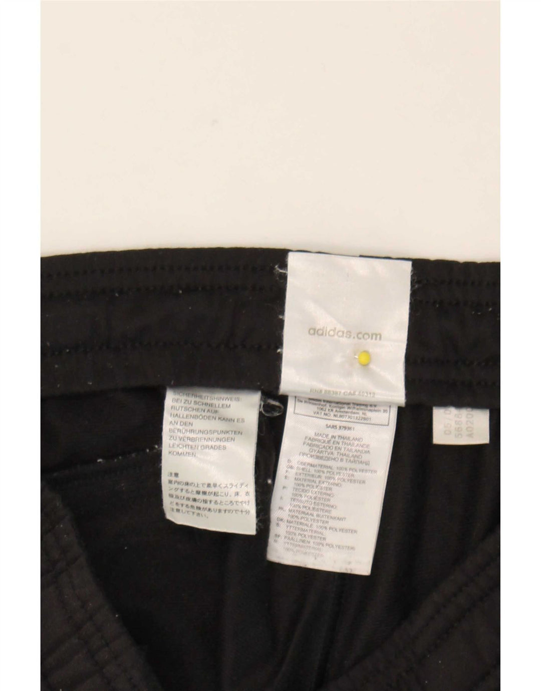 Calça Adidas Mens Treino Pequeno Poliéster Preto