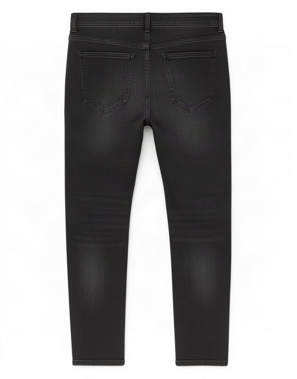 Calça jeans skinny masculina Zara EU 42 grande W32 L29 algodão preto