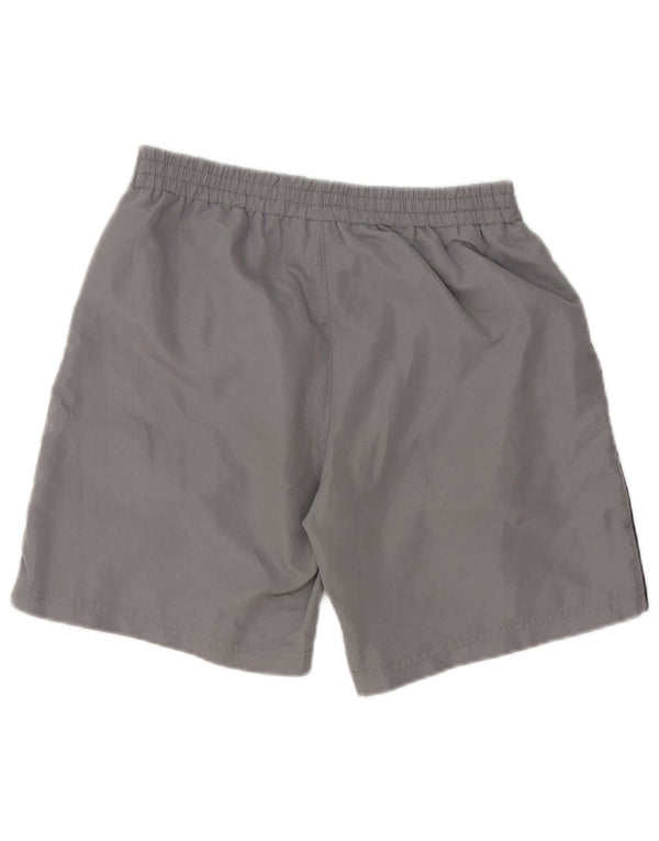 Shorts esportivos masculinos Kappa pequeno poliéster cinza