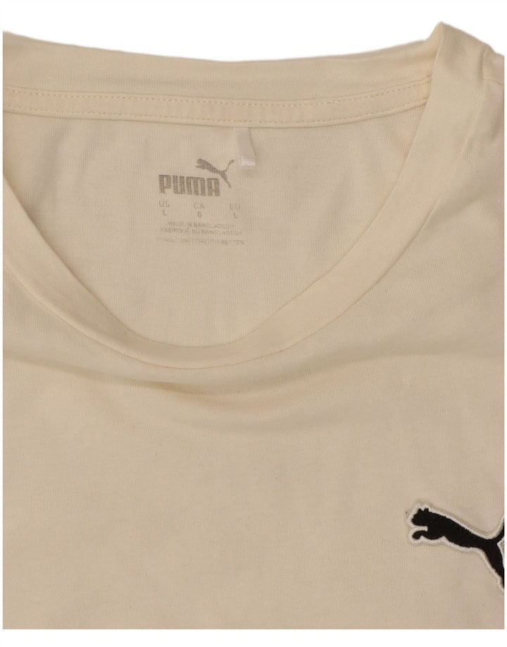 Puma Camiseta Masculina Top Grande Branco