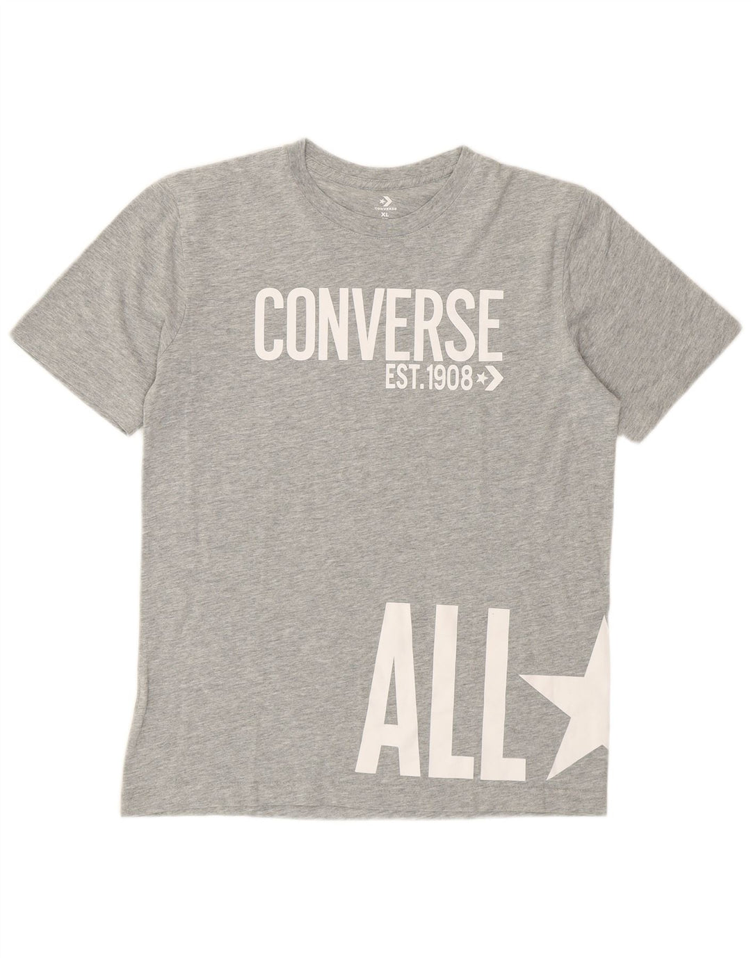 Top Converse Boys Graphic T-Shirt 13-14 Anos XL Cinzento