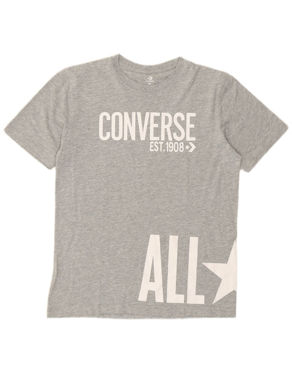 Top Converse Boys Graphic T-Shirt 13-14 Anos XL Cinzento