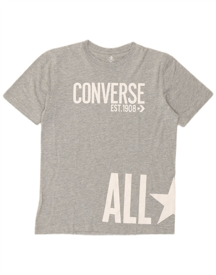 Top Converse Boys Graphic T-Shirt 13-14 Anos XL Cinzento