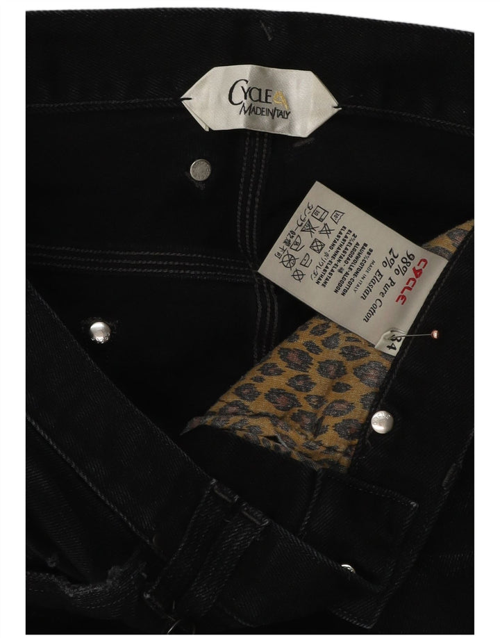Ciclo Masculino Distressed Slim Jeans W34 L32 Algodão Preto