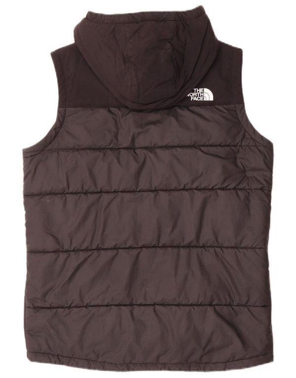 Colete acolchoado com capuz para meninos THE NORTH FACE 14-15 anos XL preto poliéster