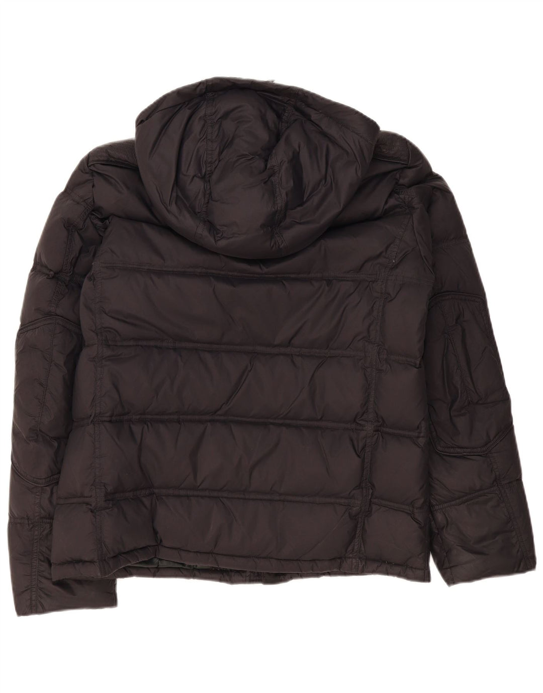 Jaqueta masculina acolchoada com capuz Blauer UK 42 grande poliamida preta