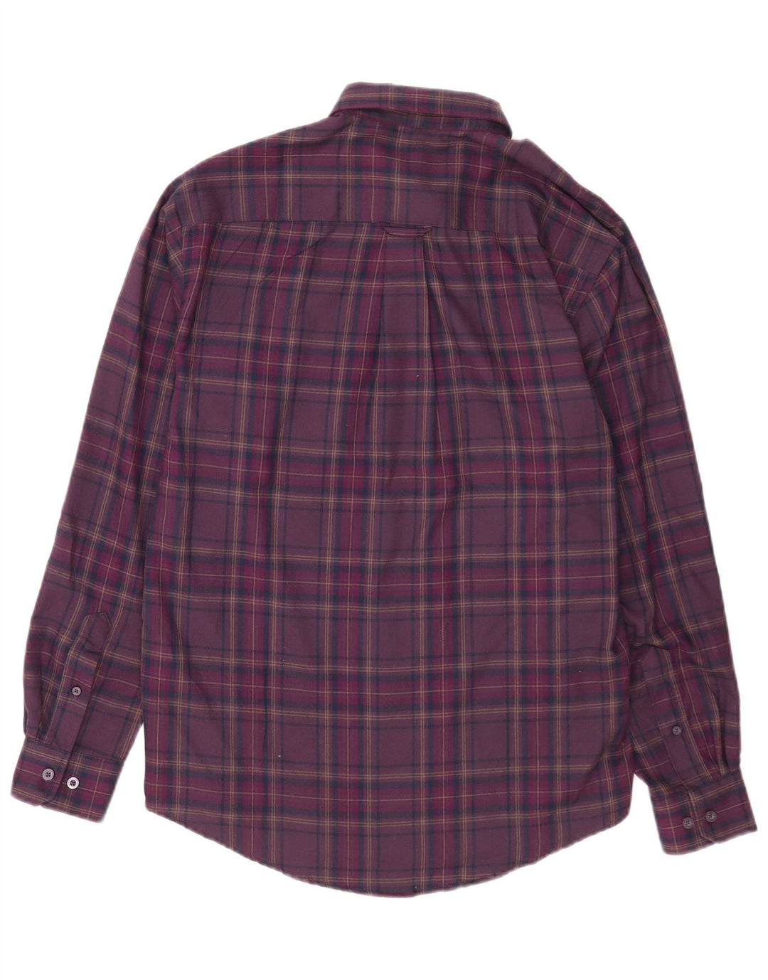 Camisa masculina de flanela James Pringle poliéster xadrez roxo médio