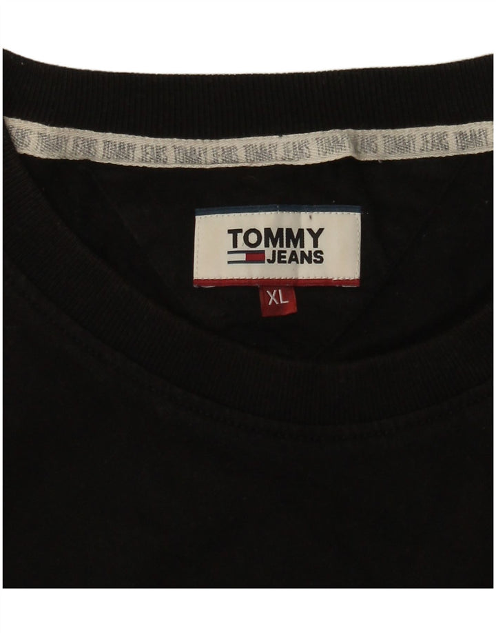 Camiseta masculina Tommy Hilfiger Top XL preto colorblock