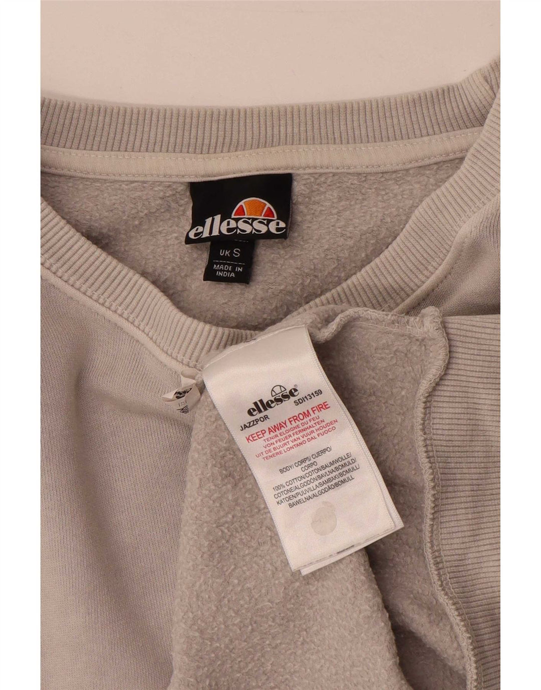 Fila Moletom Masculino Jumper Pequeno Algodão Cinza