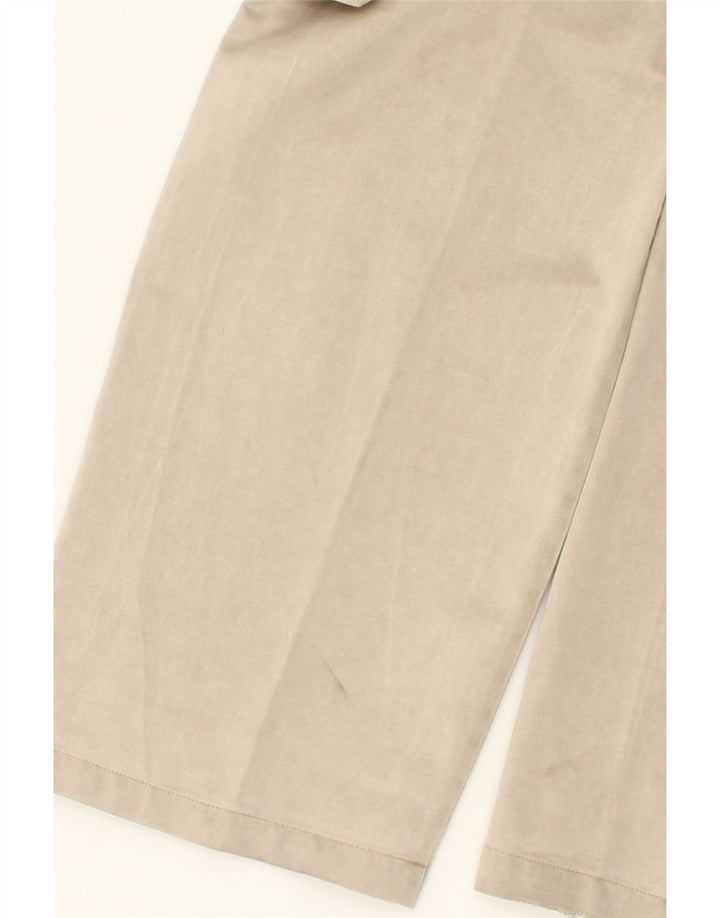 VINTAGE Womens Straight Cargo Trousers IT 52 2XL W38 L30 Beige Cotton Vintage Vintage and Second-Hand Vintage from Messina Hembry 