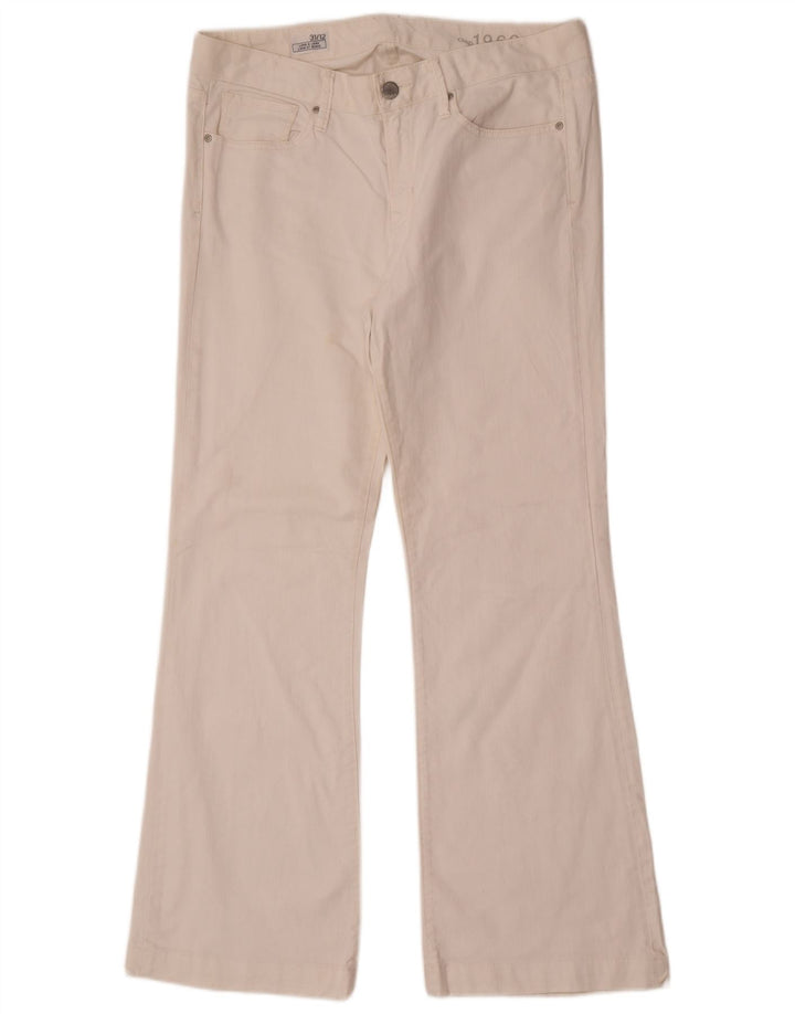 Calça Jeans Bootcut Feminina Gap EUA 12 Grande W31 L31 Algodão Branco