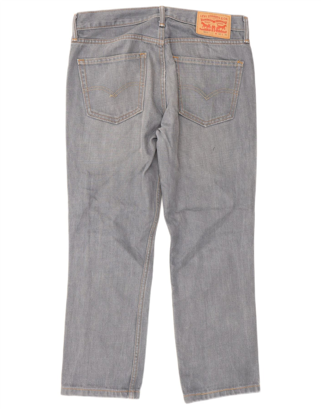 Calça jeans masculina Levi's 511 Tapered Slim W32 L30 cinza algodão