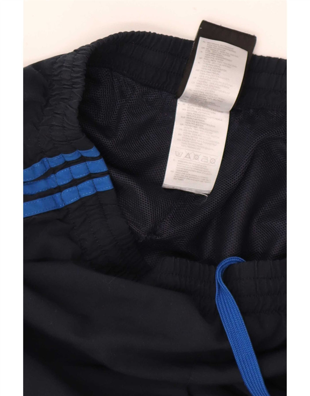 Calça de treino masculina Adidas Clima 365 poliéster azul marinho médio