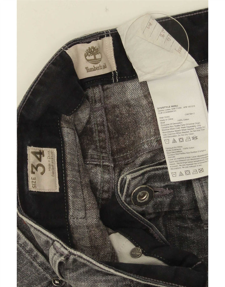 Timberland Masculino Thompson Straight Jeans W34 L30 Cinza Algodão