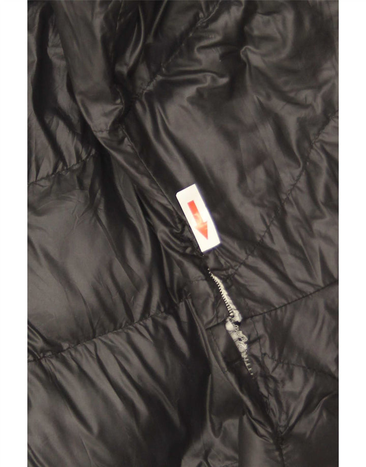 Jaqueta acolchoada com capuz feminina Barbour UK 16 grande poliamida preta
