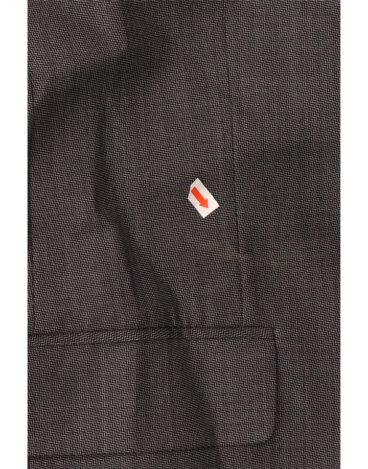 Jaqueta blazer masculina de 2 botões Marks & Spencer Reino Unido 46 XL lã cinza
