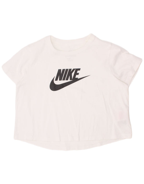 Camiseta Nike Girls Graphic Top 12-13 Anos Grande Algodão Branco