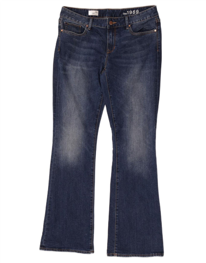 Calça jeans feminina Curvy Bootcut da Gap EUA 10 grande W30 L33 algodão azul