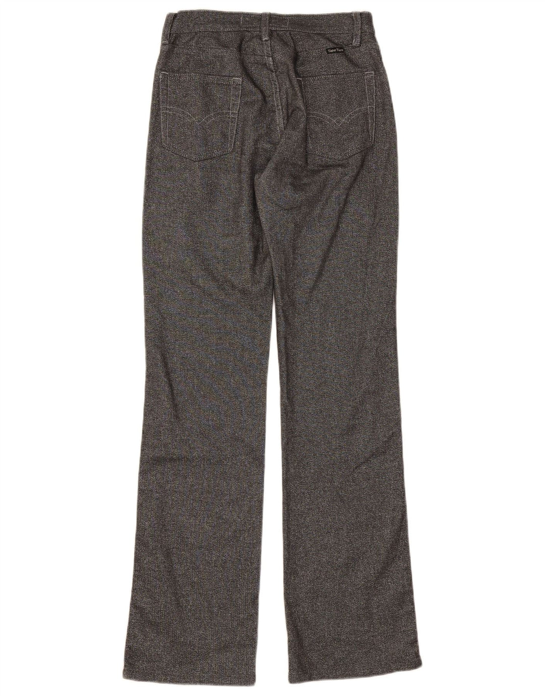 TAKE TWO Calça feminina casual bootcut W29 L32 algodão cinza