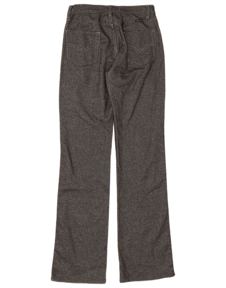 TAKE TWO Calça feminina casual bootcut W29 L32 algodão cinza