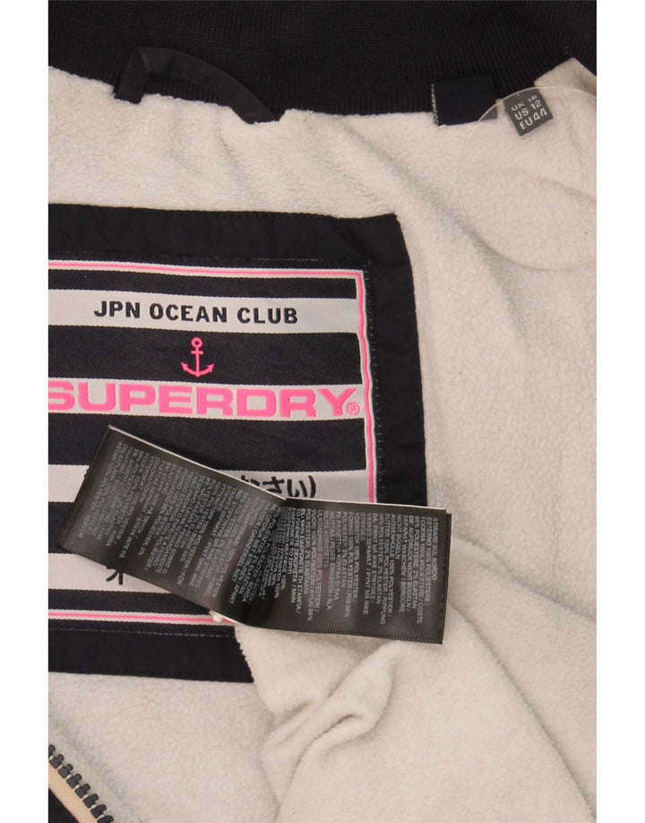 Jaqueta corta-vento feminina Superdry UK 16 grande azul marinho