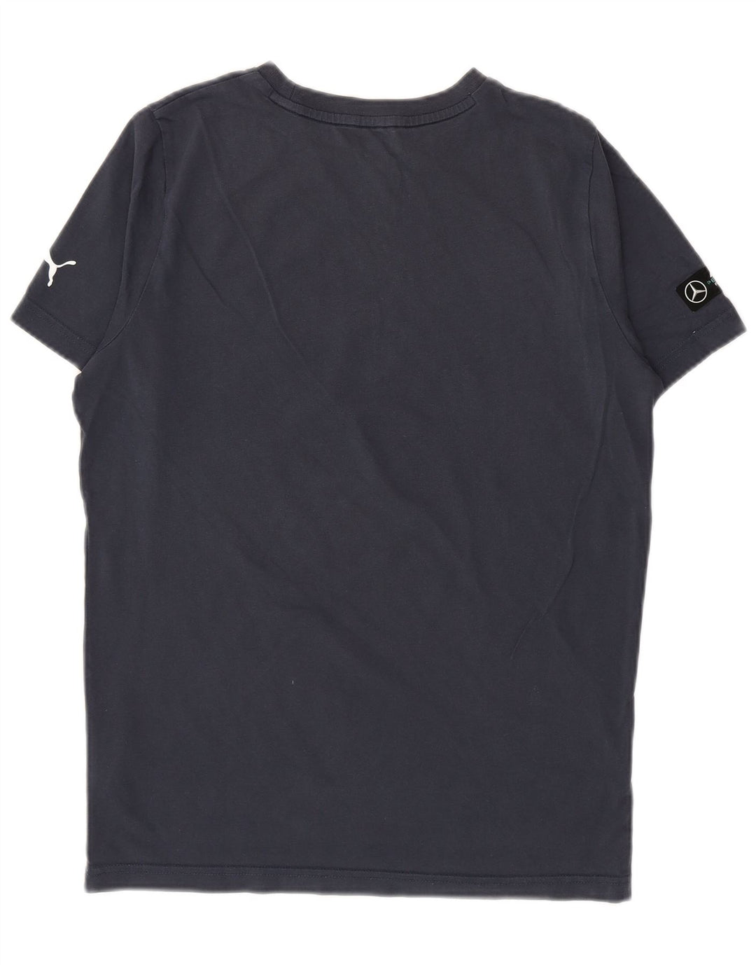 Puma Camiseta Masculina Graphic Top Pequeno Algodão Azul Marinho