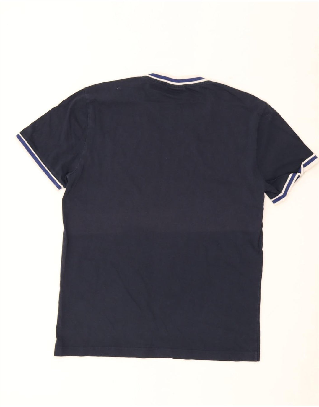 Camiseta masculina Calvin Klein grande listrada azul marinho