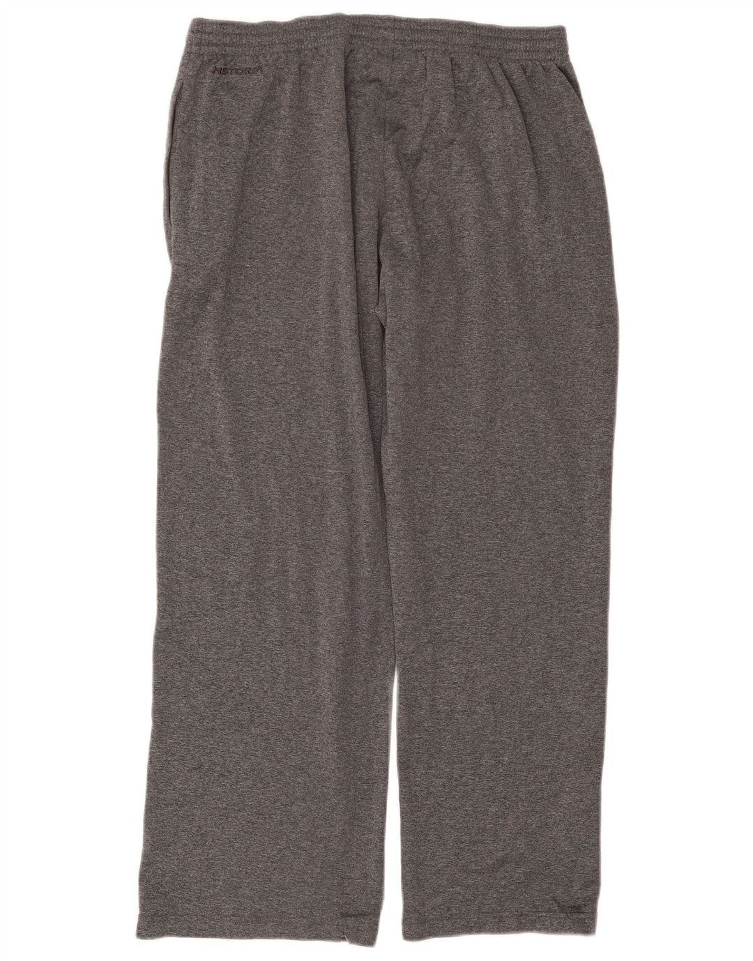 Calça de treino masculina Under Armour XL cinza manchada de poliéster