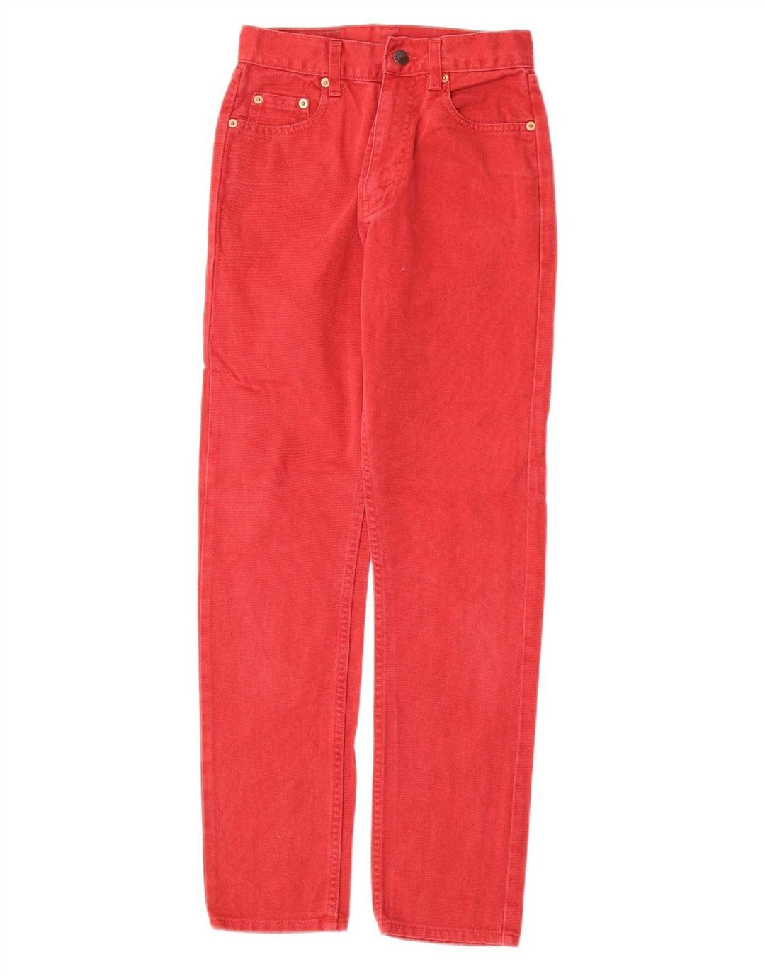 Jeans retos femininos LEVI'S W24 L28 algodão vermelho
