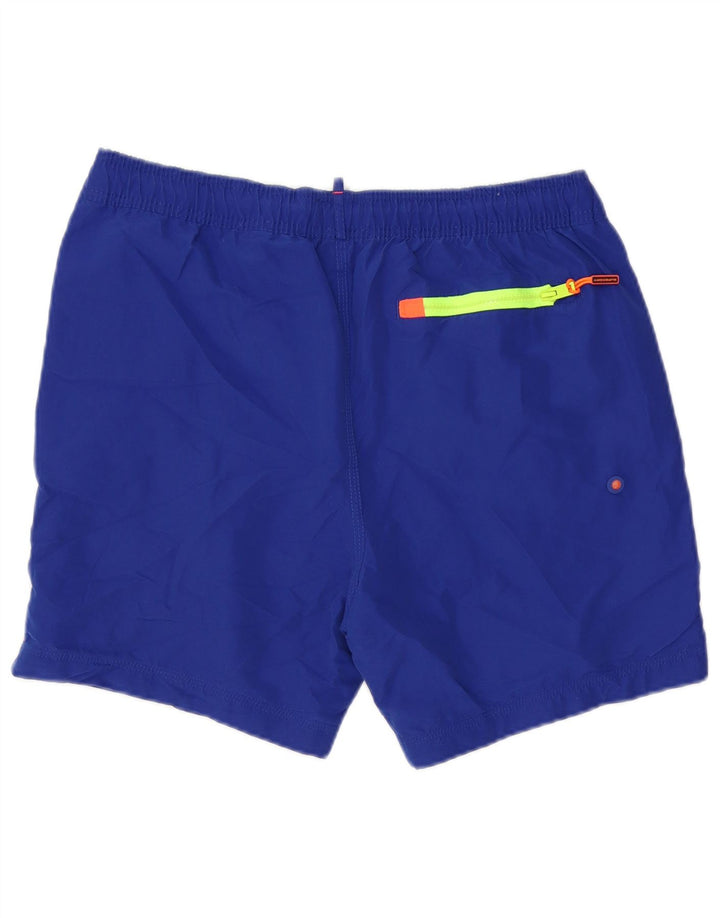 Shorts de natação masculino Superdry Graphic grande poliéster azul