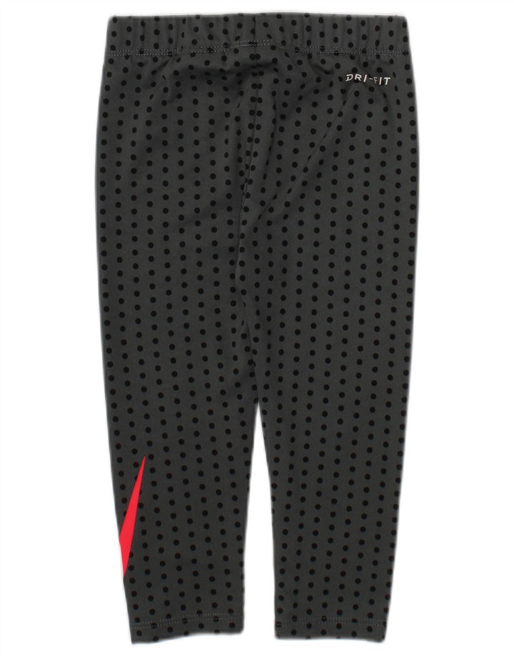 Leggings NIKE para meninas Dri Fit Graphic 12-18 meses cinza bolinhas