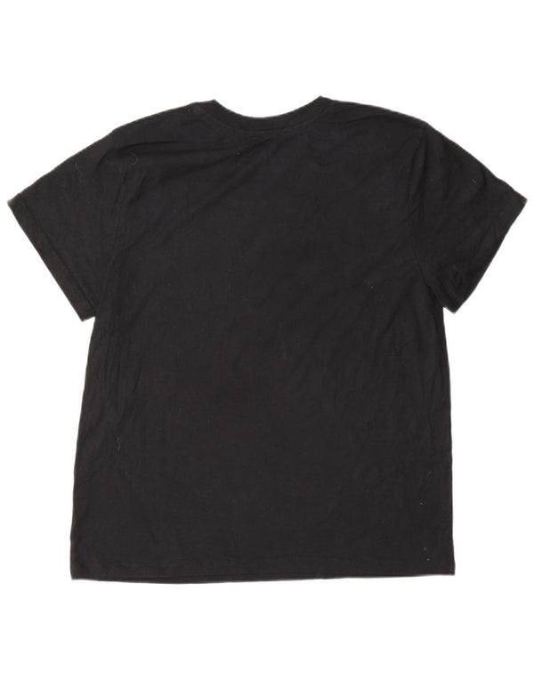 Camiseta feminina Champion UK 14 grande algodão preto