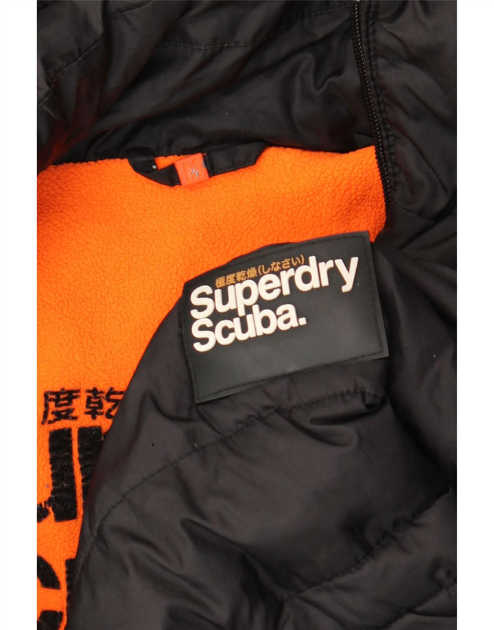 Jaqueta Sherpa masculina Superdry com capuz UK 38 médio preto
