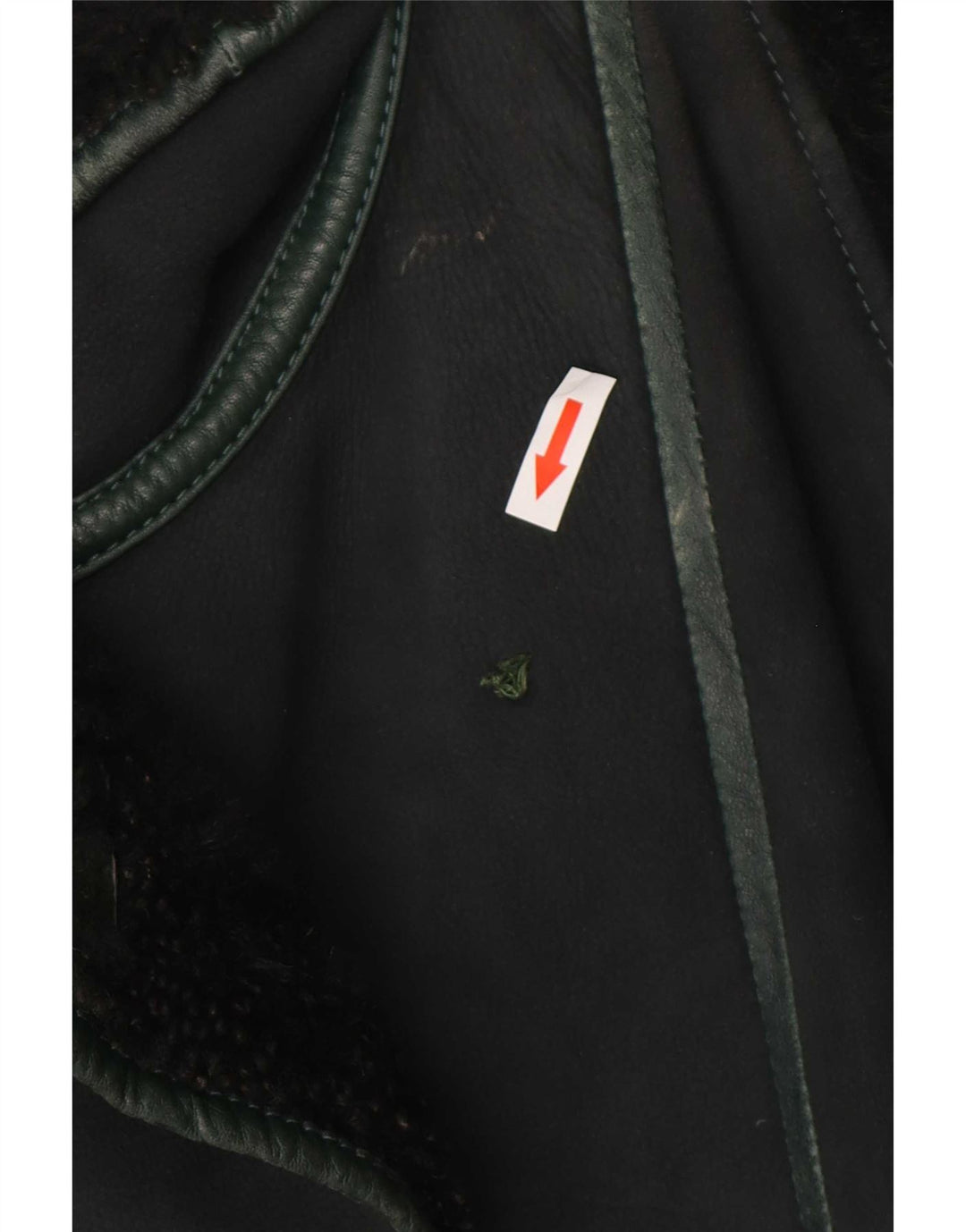 Jaqueta feminina de shearling superdimensionada Conbipel IT 40 Small Green Colourblock