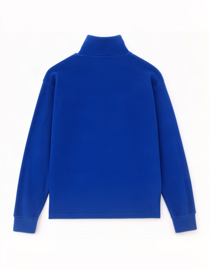 Fila Mens Zip Neck Fleece Jumper IT 52 Grande Azul Poliéster
