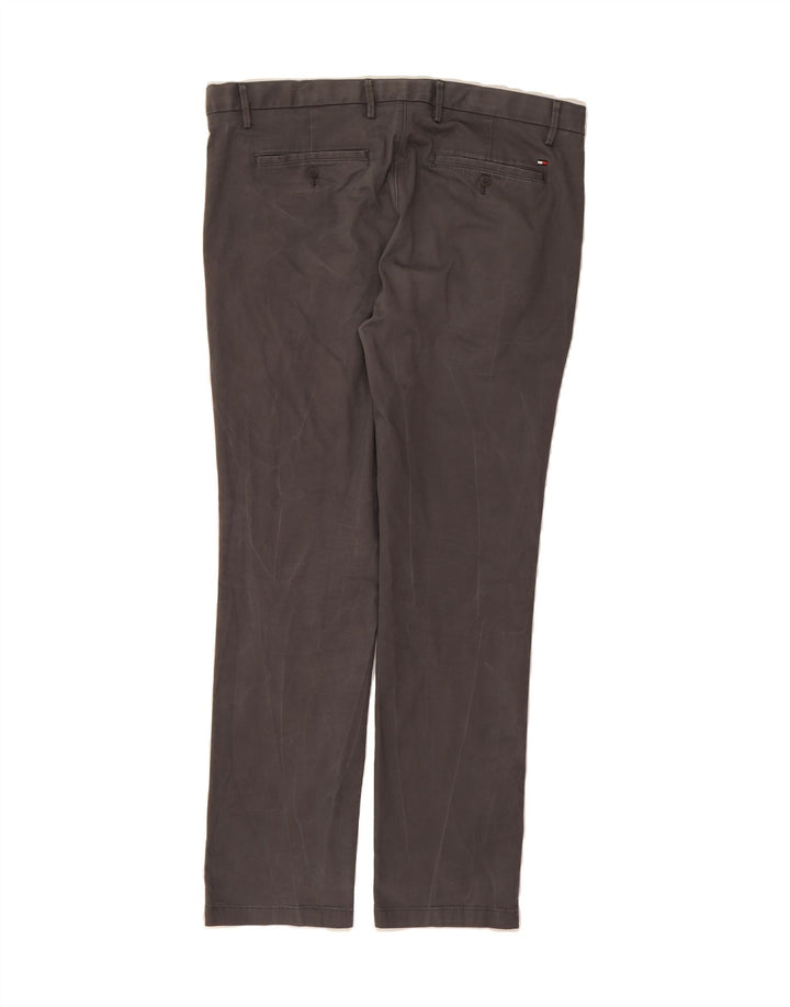 TOMMY HILFIGER Mens Slim Chino Trousers W38 L32 Grey Cotton Vintage Tommy Hilfiger and Second-Hand Tommy Hilfiger from Messina Hembry 