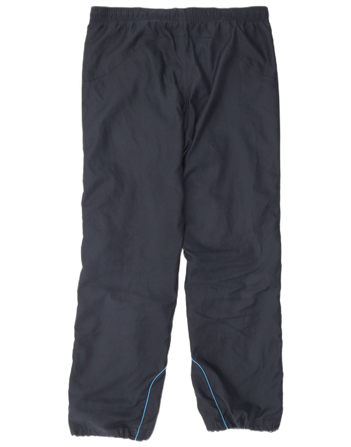 Adidas Mens Treino Calças Joggers UK 40/42 Médio Azul Marinho Poliéster