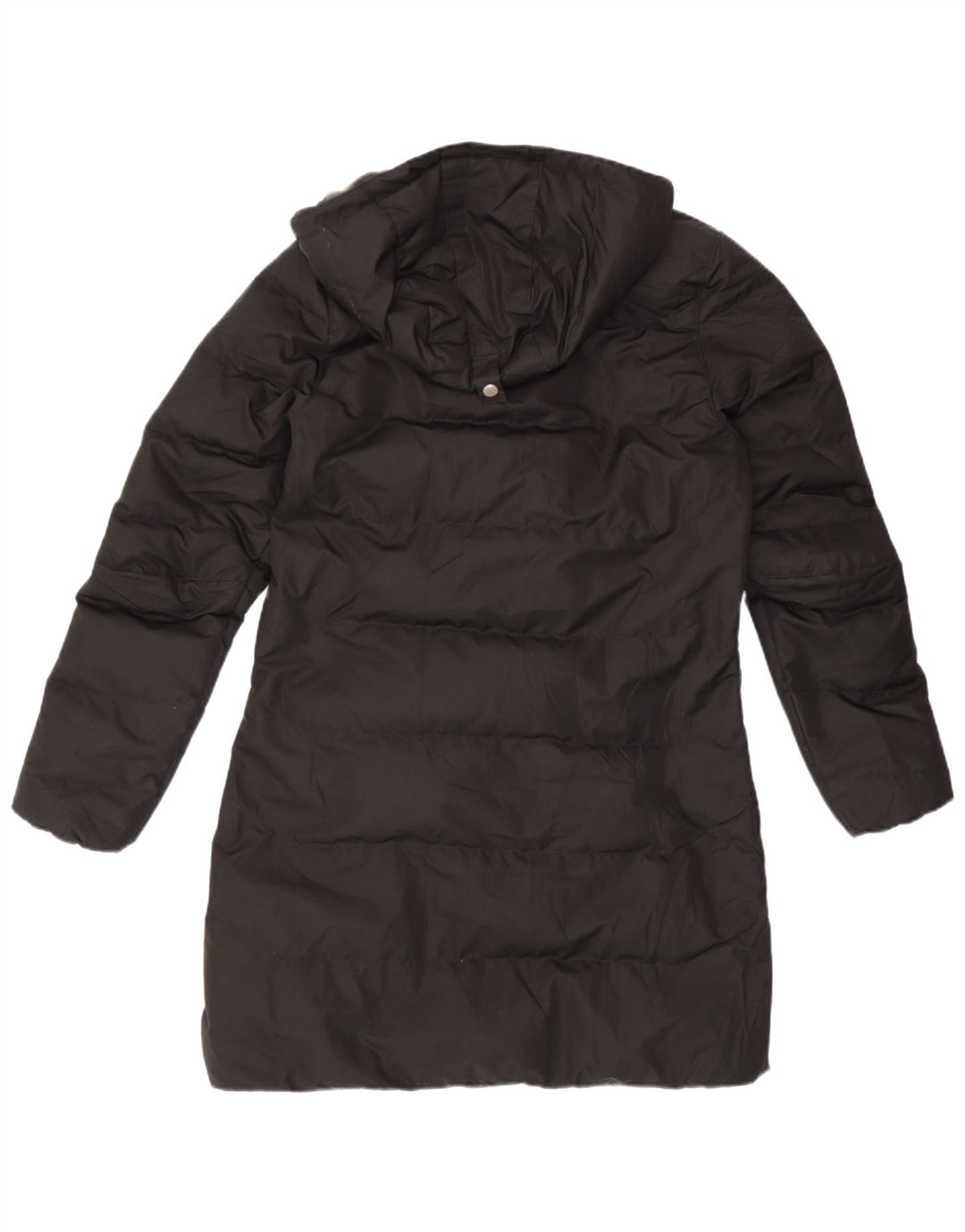 Casaco acolchoado com capuz feminino Helly Hansen UK 10 pequeno poliéster preto
