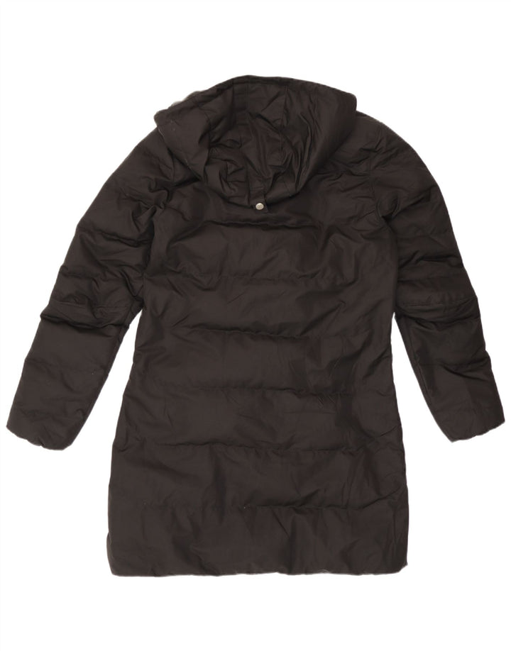 Casaco acolchoado com capuz feminino Helly Hansen UK 10 pequeno poliéster preto
