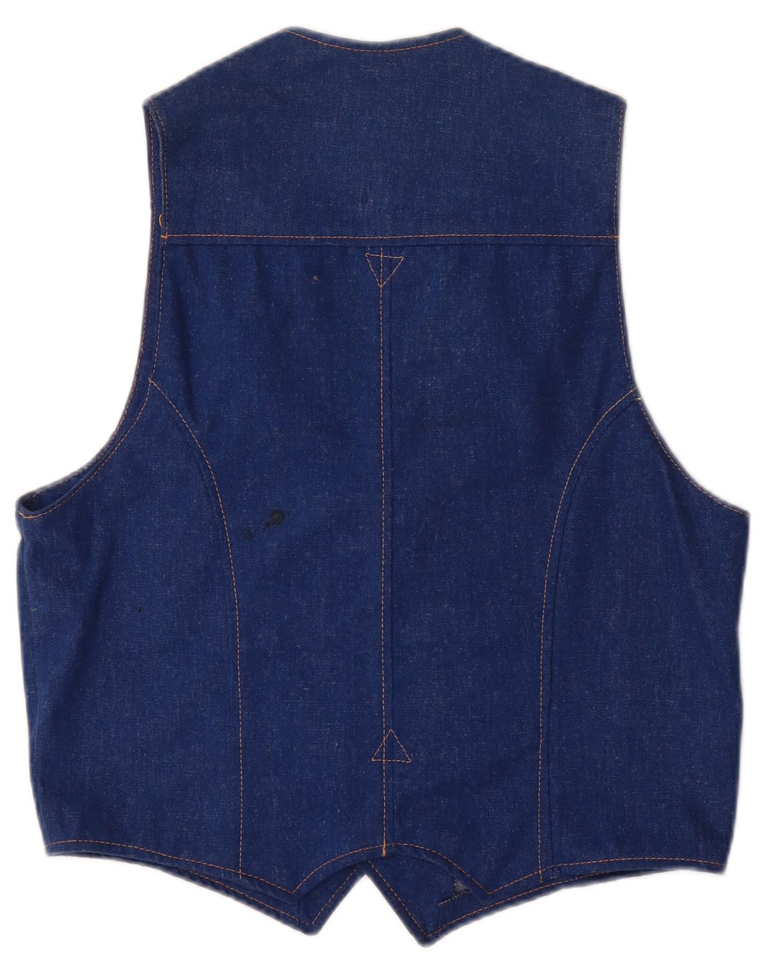 Colete jeans feminino VINTAGE UK 14 azul médio