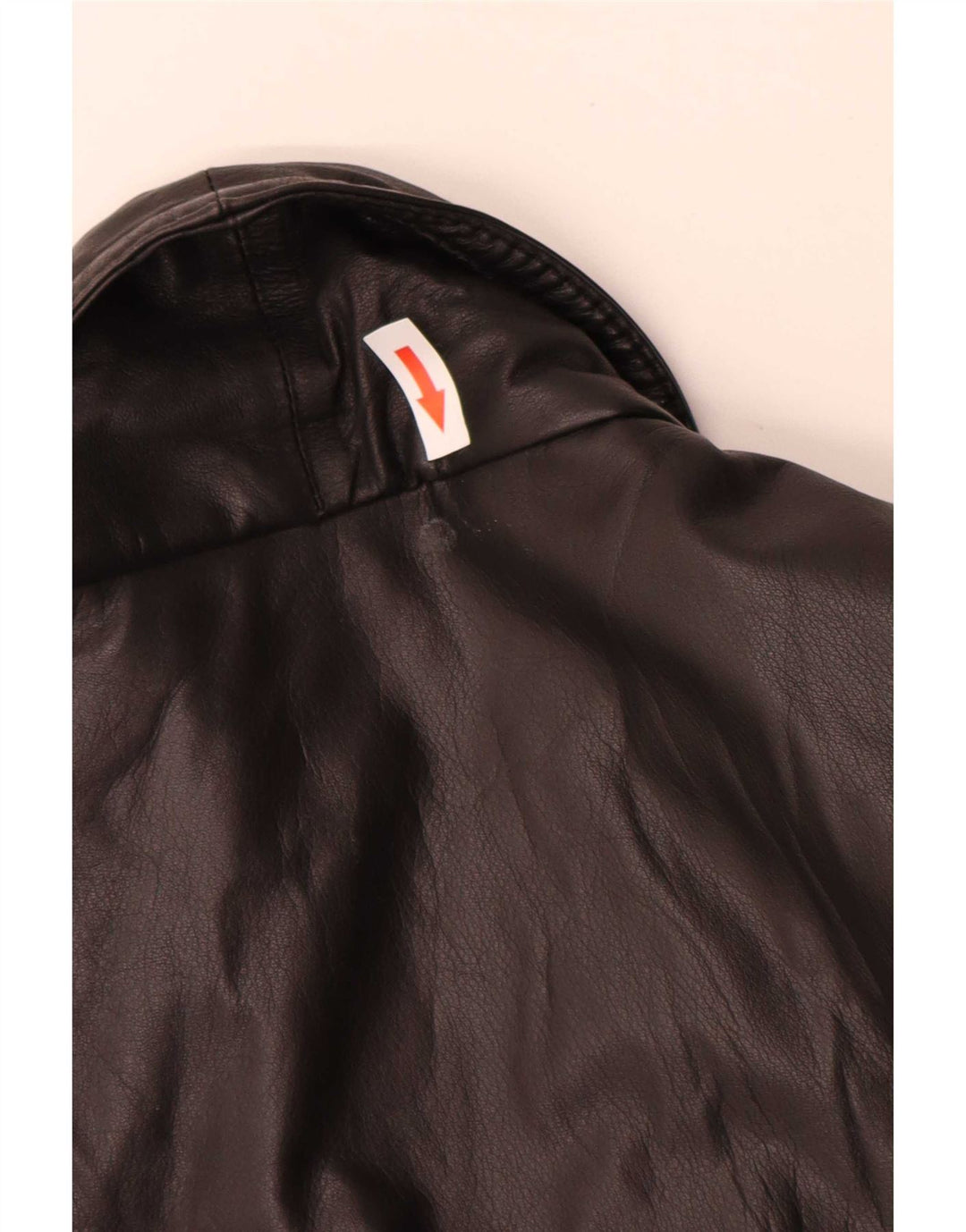 Jaqueta de couro masculina vintage IT 50 grande preta