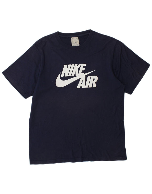 Camiseta Nike Masculina Graphic Top UK 39/41 Médio Azul Marinho Algodão