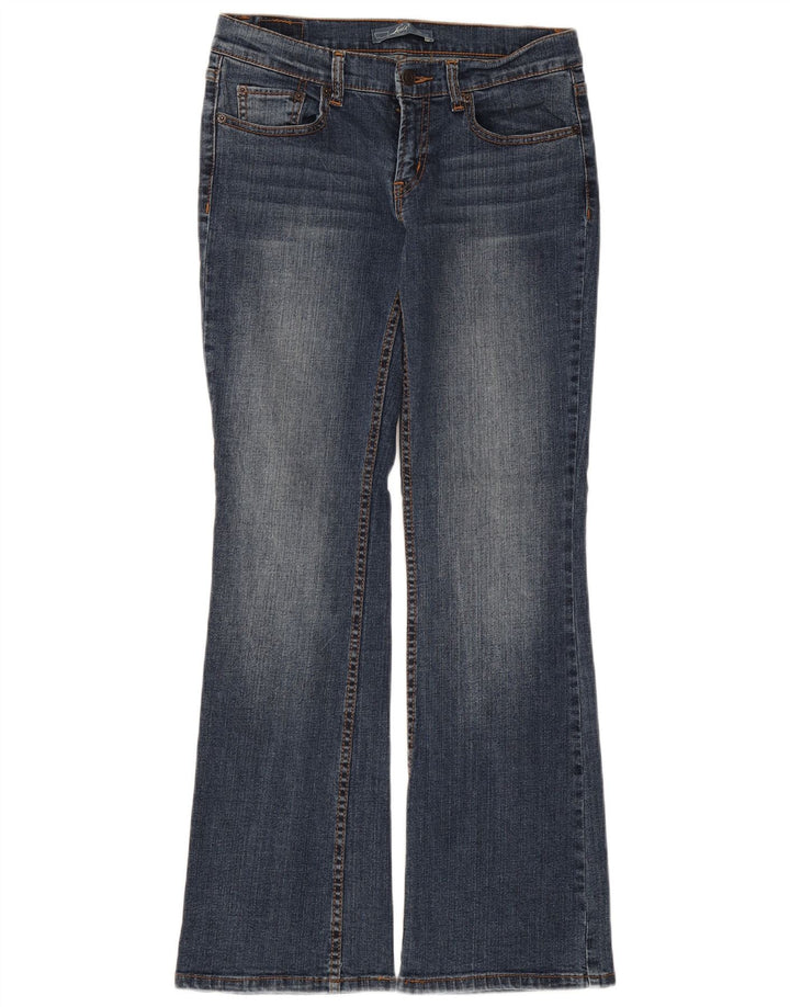 Jeans feminino Levi's Flared US 7 médio W30 L31 algodão azul