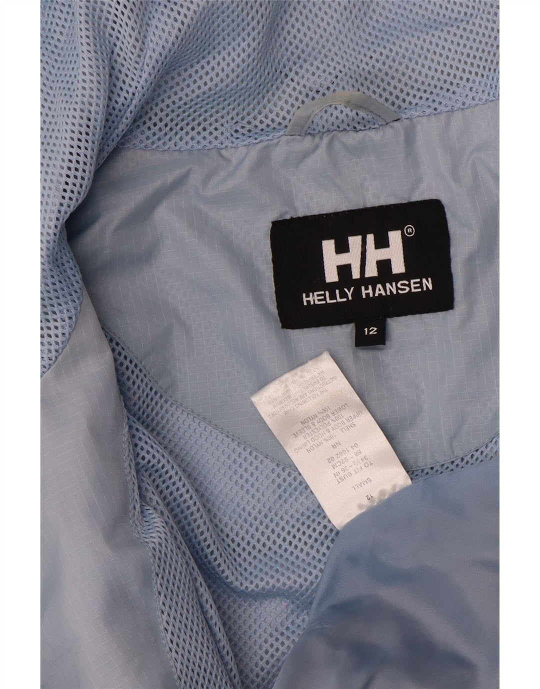 Jaqueta corta-vento com capuz Helly Hansen Boys 11-12 anos azul colorblock