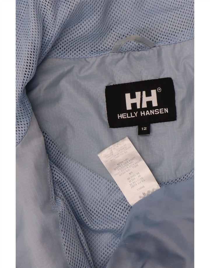 Jaqueta corta-vento com capuz Helly Hansen Boys 11-12 anos azul colorblock