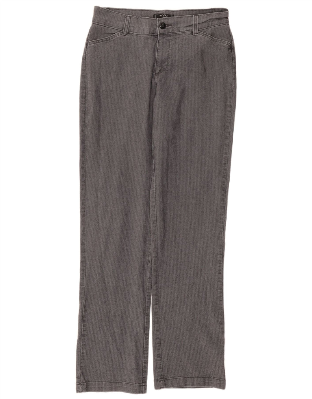 Calça casual feminina LEE Riders US 8 médio W30 L32 cinza espinha de peixe