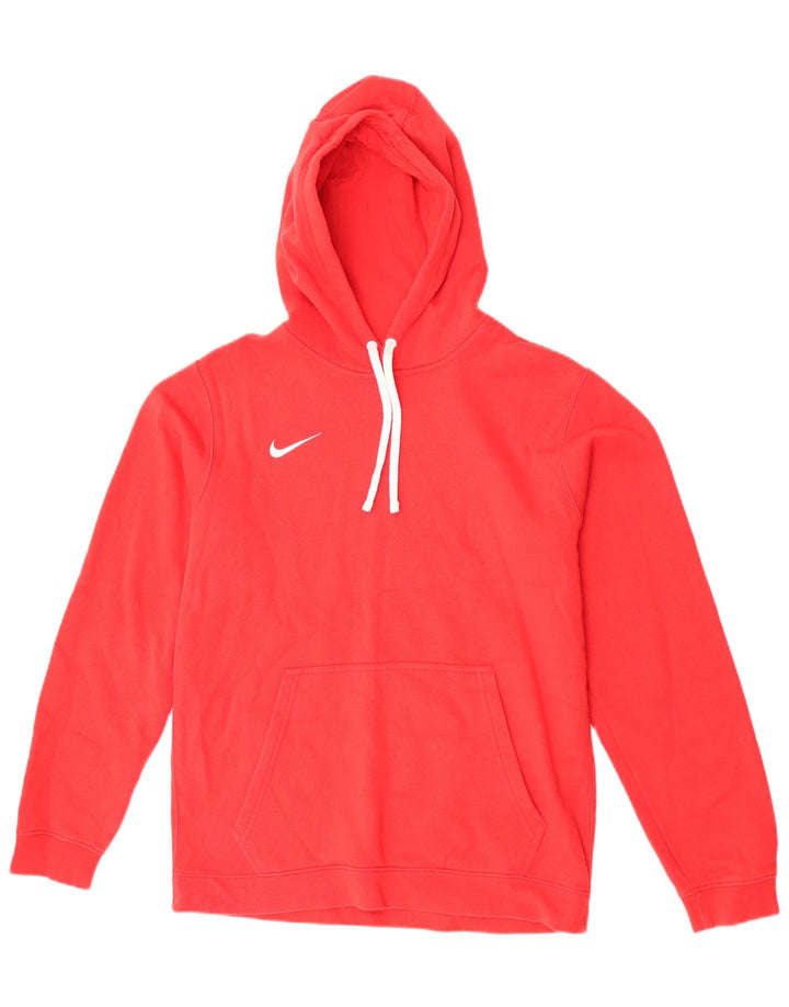 Nike Mens Hoodie Jumper Médio Algodão Vermelho
