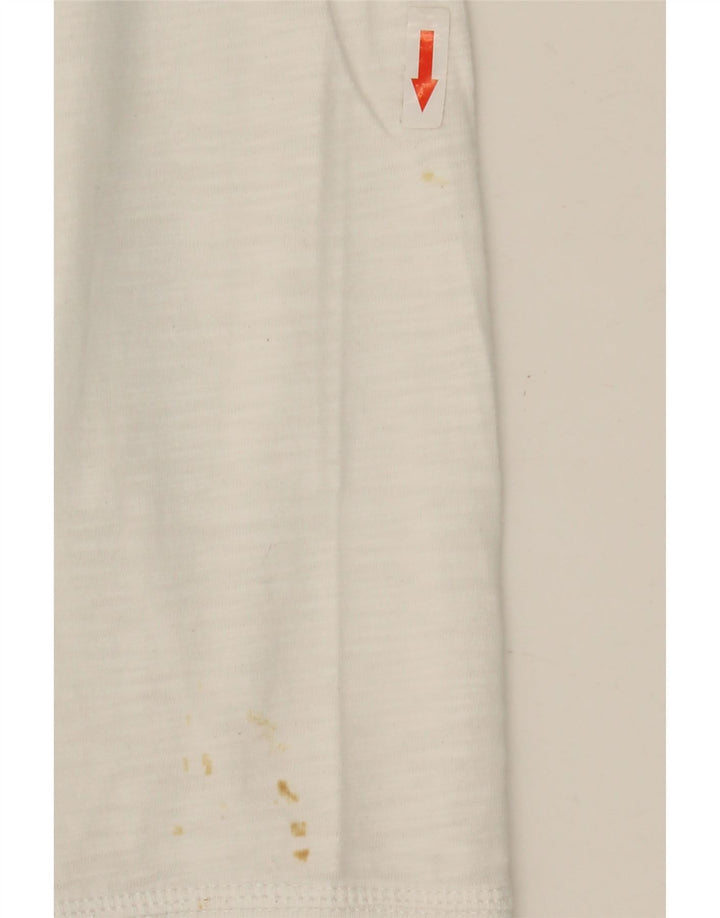 Tommy Hilfiger Mens Top Manga Longa XL Algodão Branco