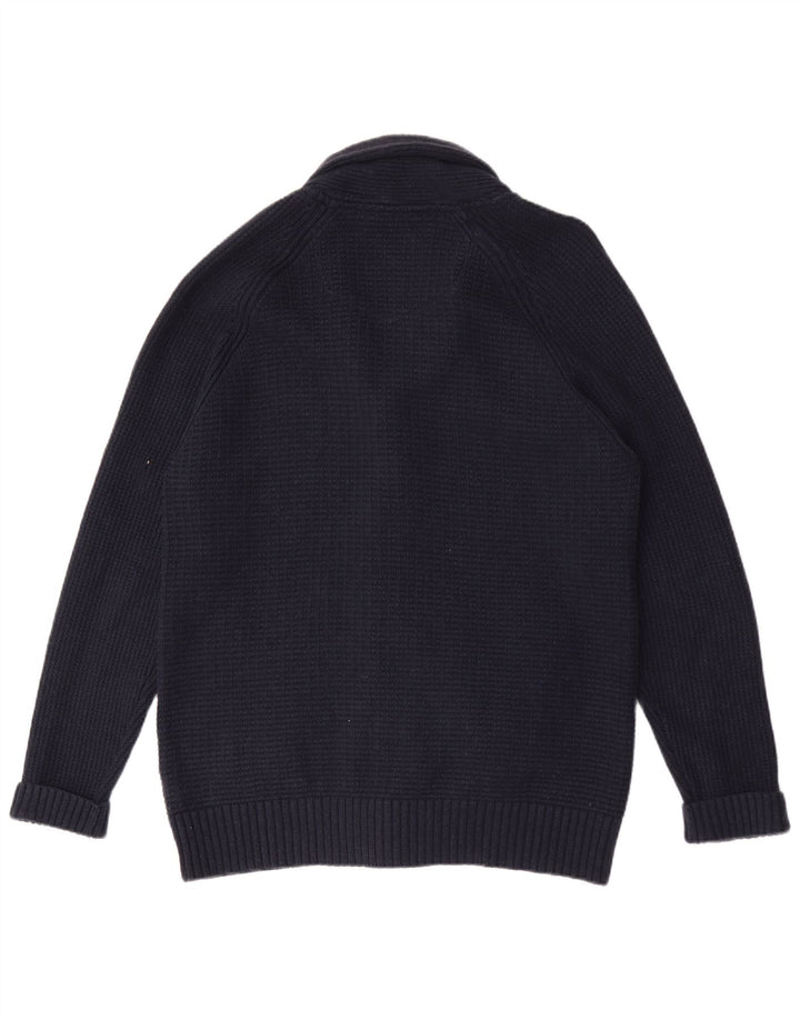 Suéter cardigã masculino FAT FACE XL algodão azul marinho