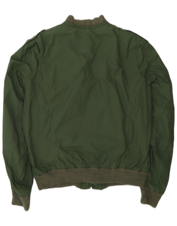 Jaqueta Bomber Militar Masculina Diesel Reino Unido 42 XL Verde Nylon